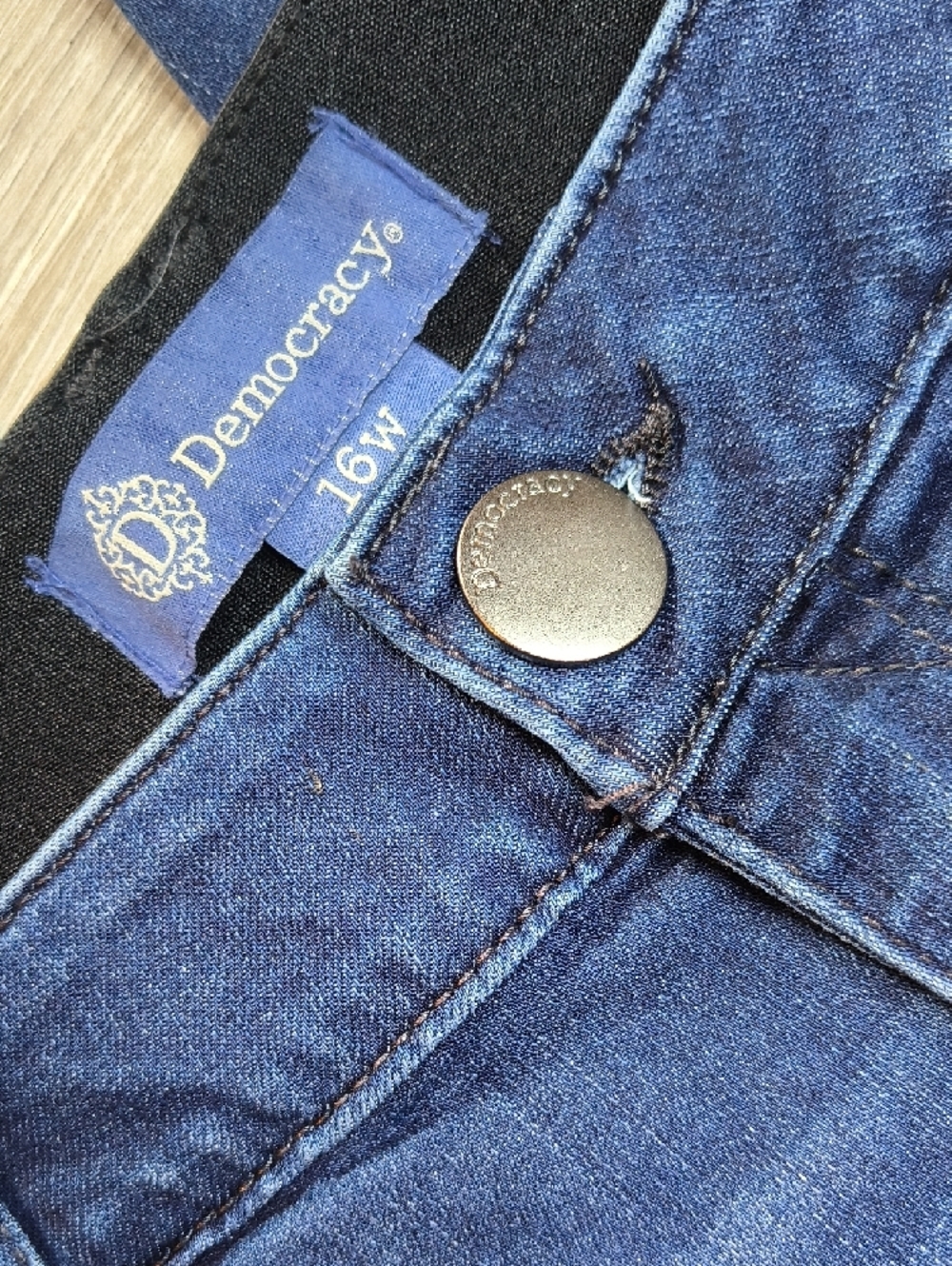 S1113 High Rise Stretch w/27" Inseam👖Democracy Women's Size 16 Jeans